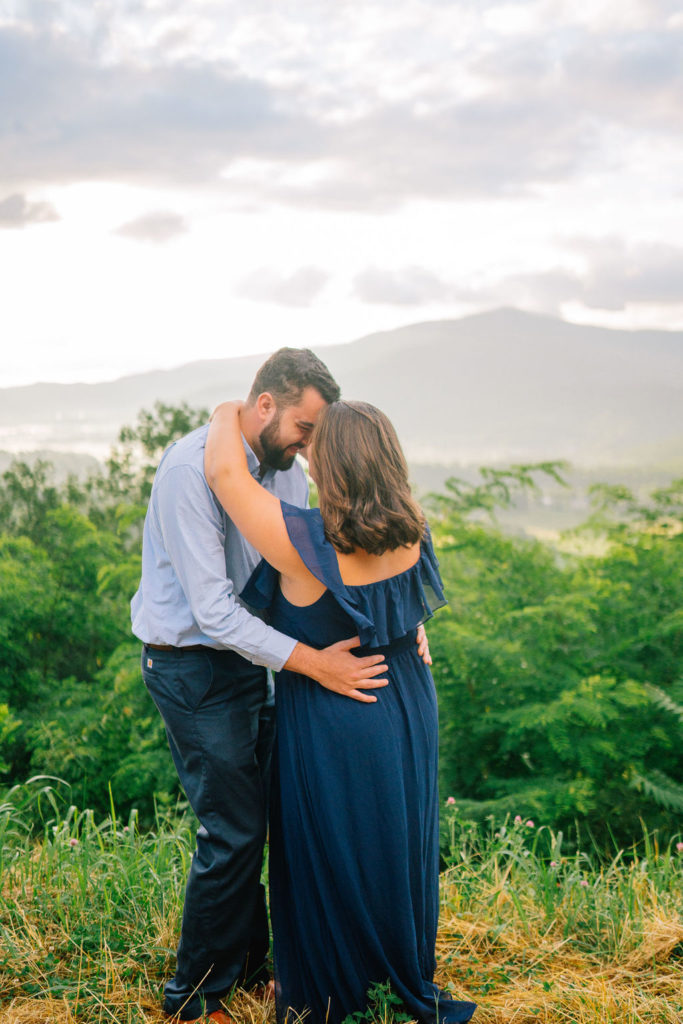 Gatlinburg TN engagement session in the smoky mountains couple dancing