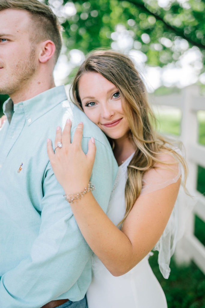 Marblegate Farms Tennessee wedding venue engagements beautiful couple smiling