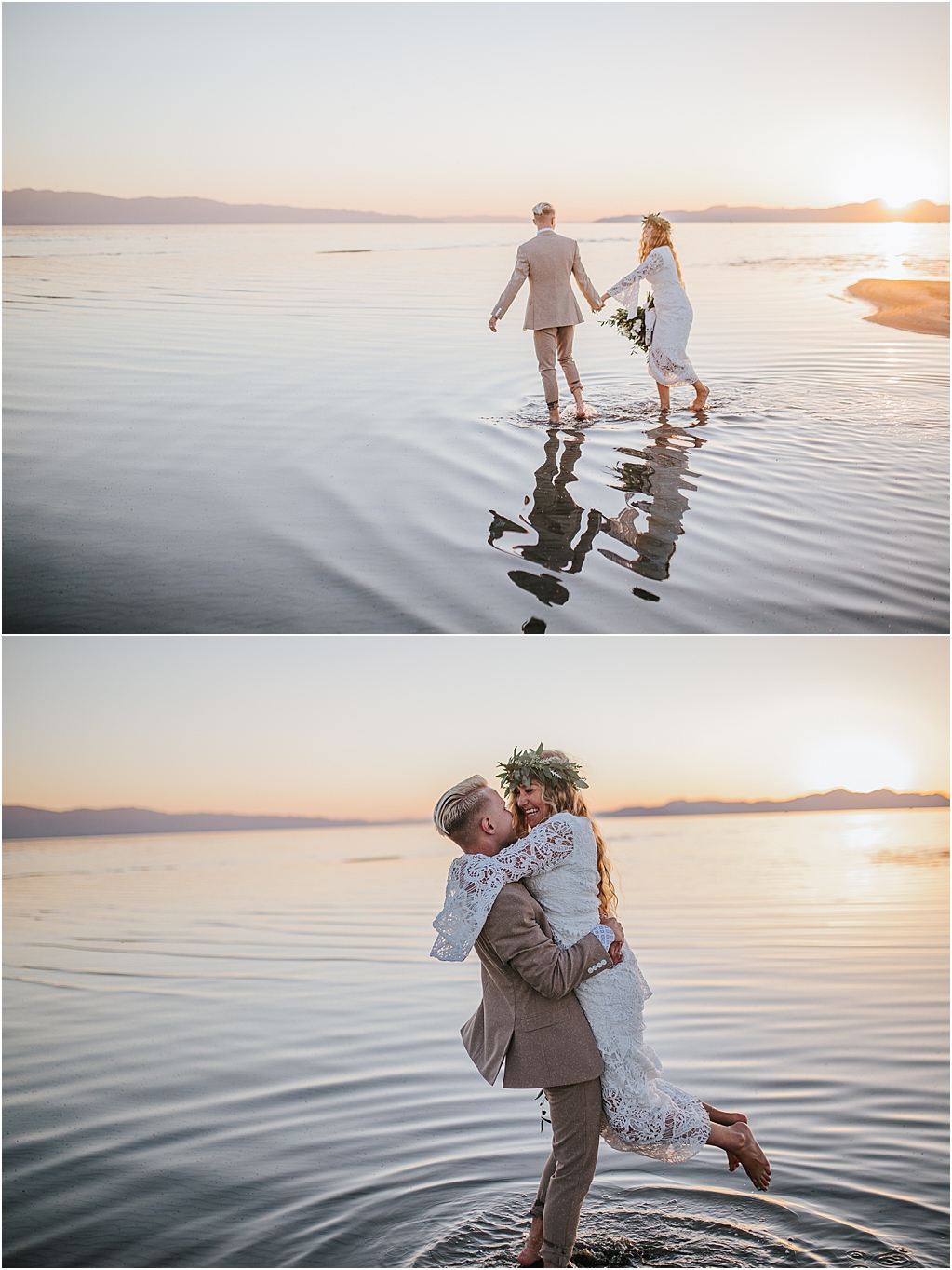 Outer Banks elegant beach front elopement look for the light photo video sunset