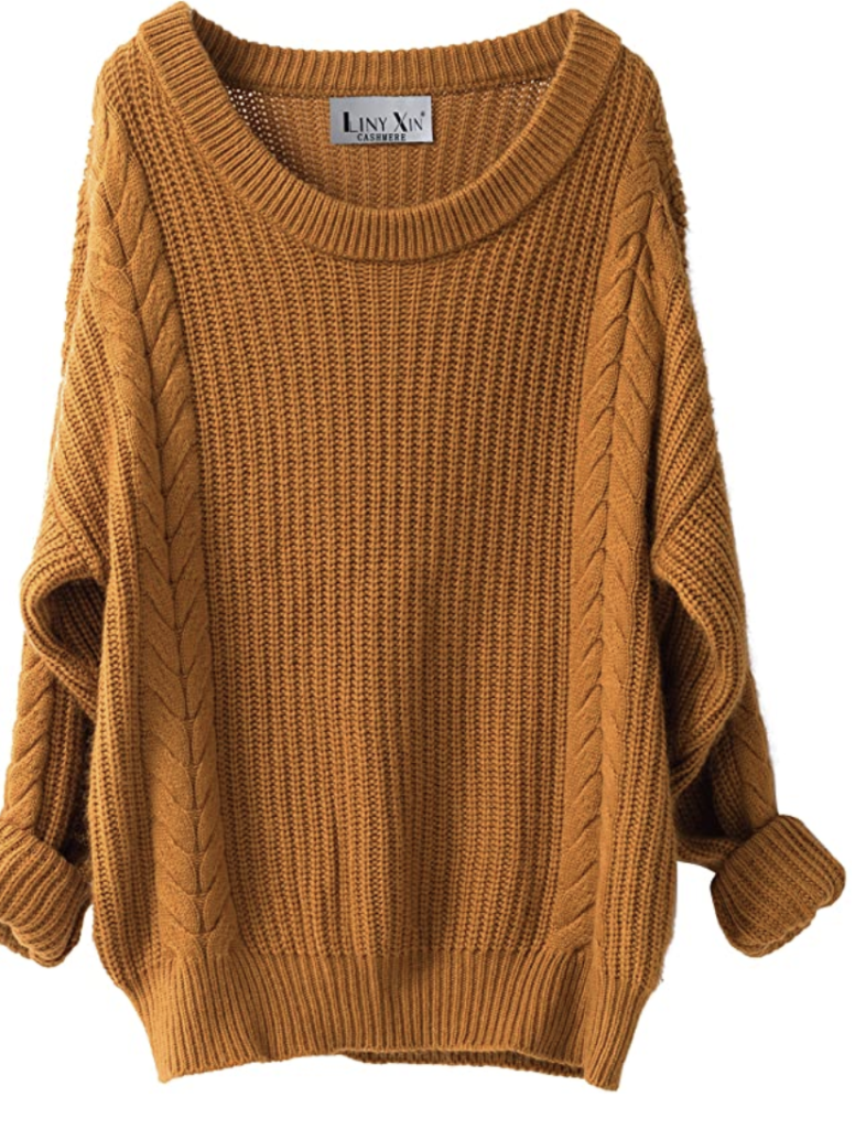 mustard amazon sweater