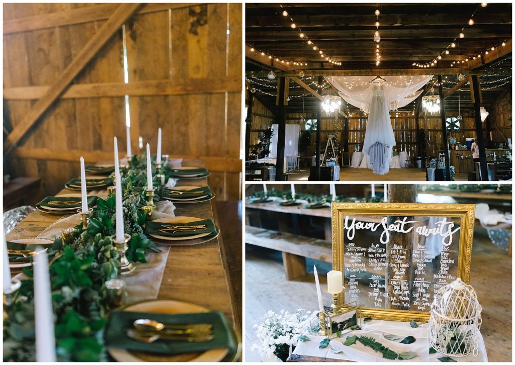 wedding decor for rustic chic and elegant knoxville wedding