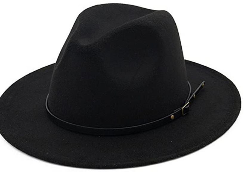 black trendy fedora hat perfect holiday gift for photographers