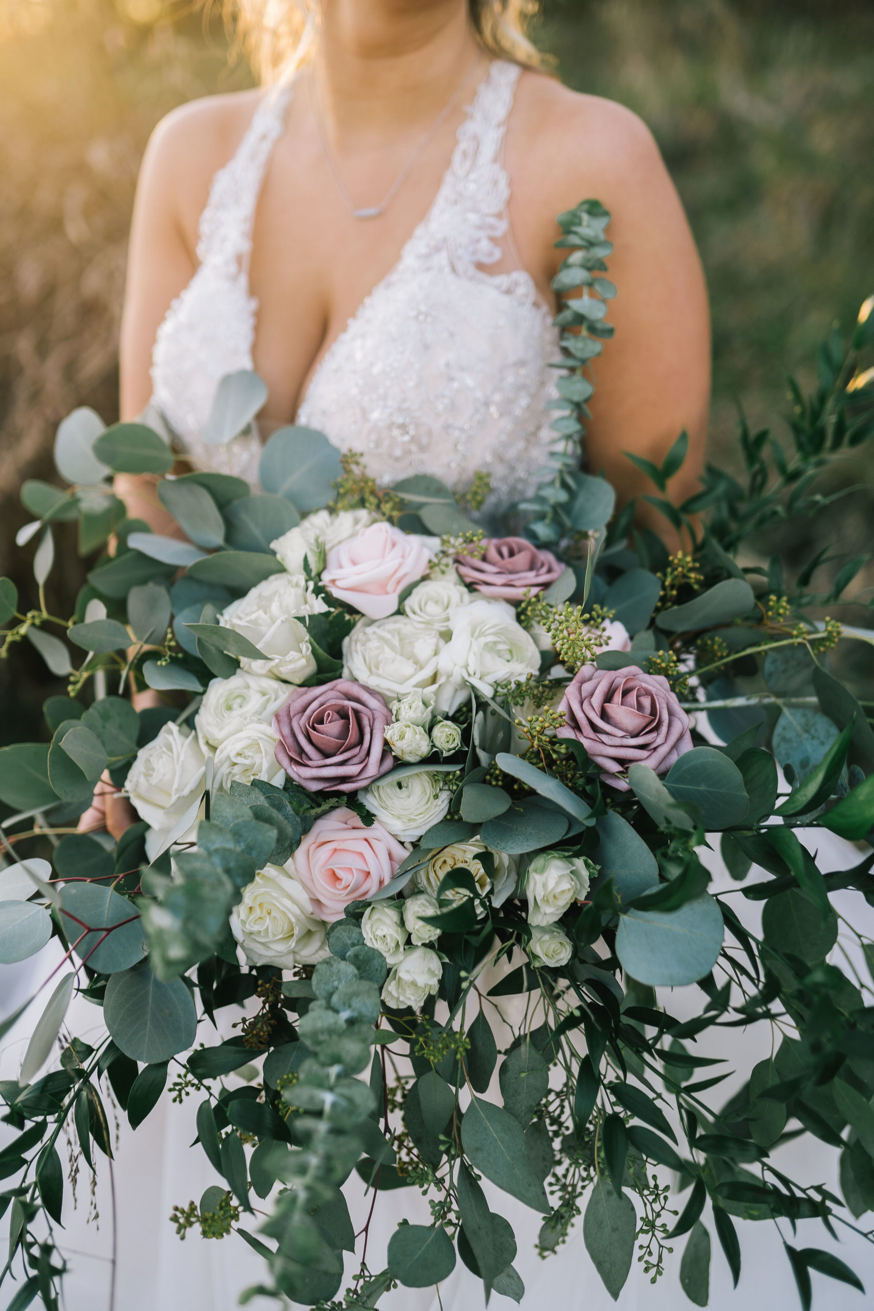 blush pink and white florals for a nashville wedding