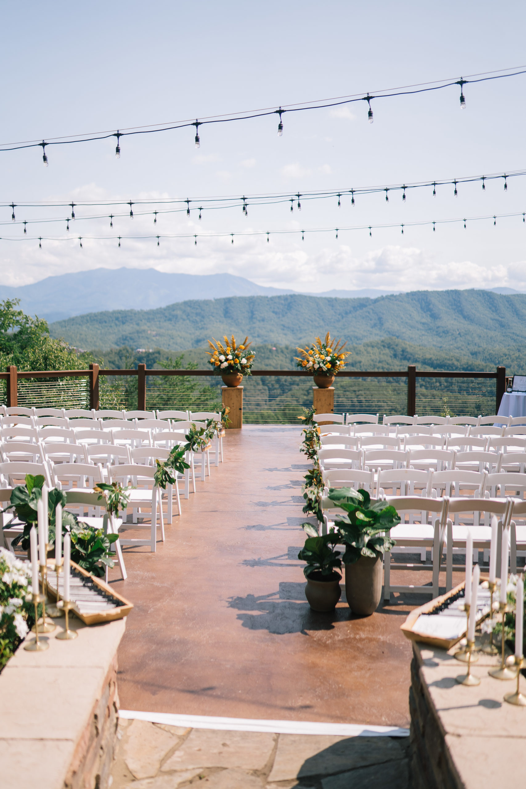 ceremony space at The Magnolia for an outdoor wedding in Tennessee